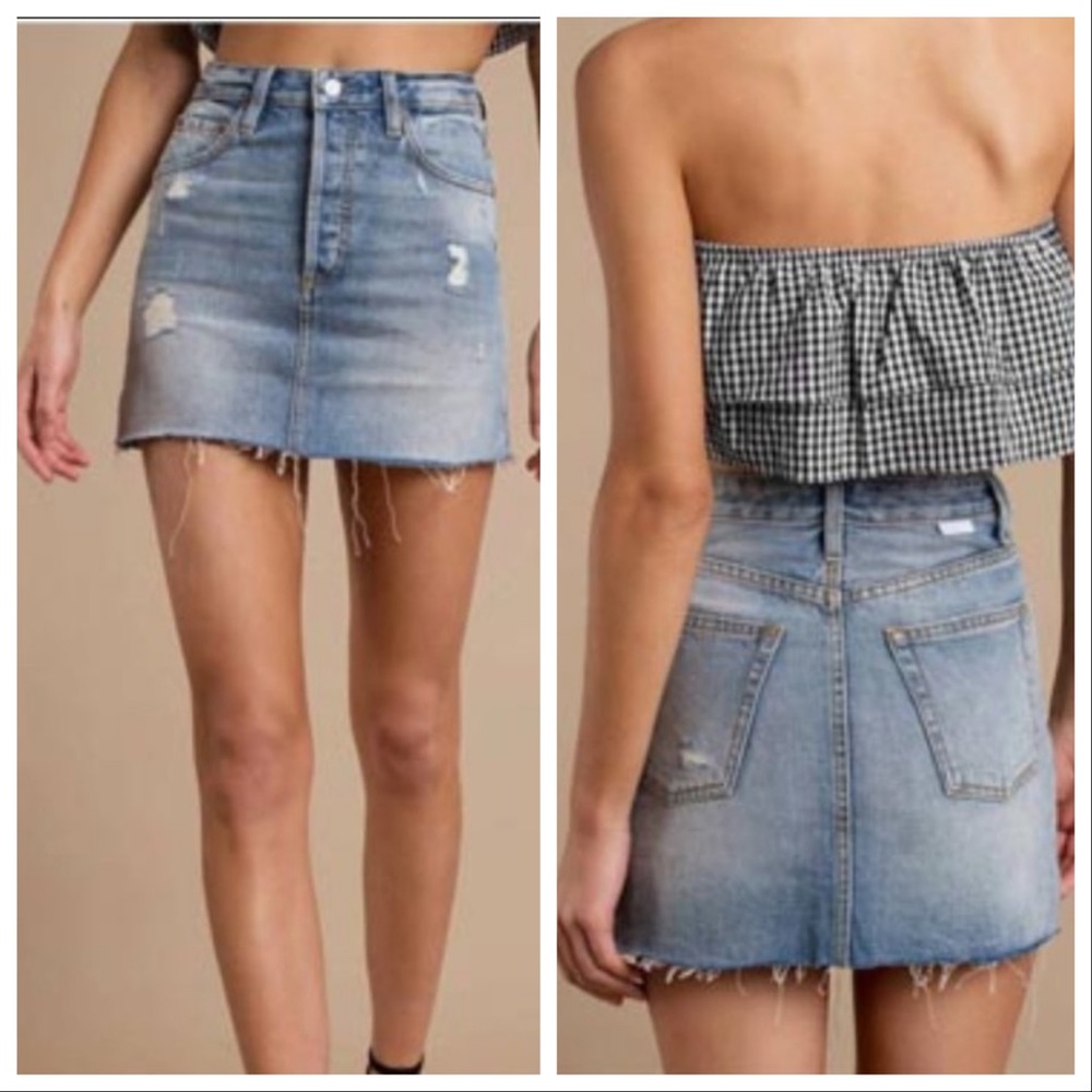 NWT Boyish by HER Corey denim mini skirt. 25